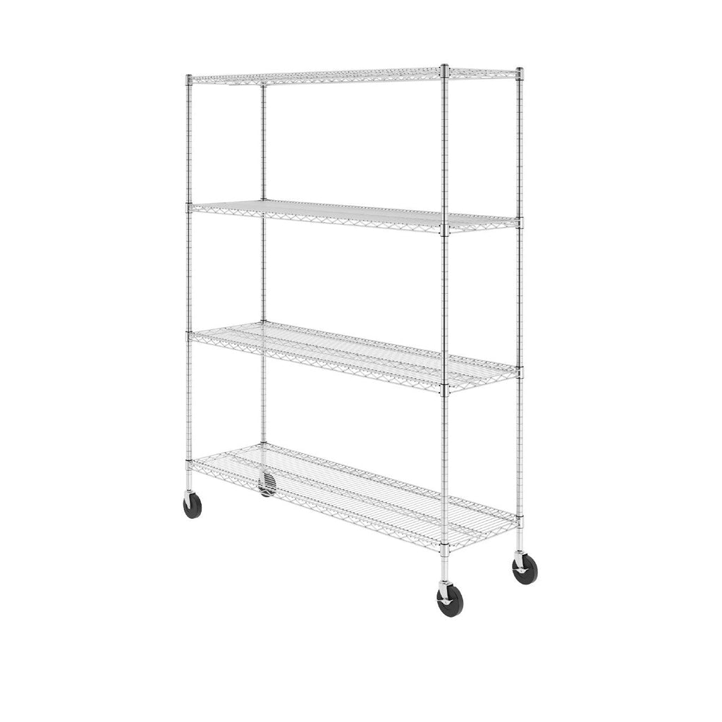 18" x 60" x 72" 4-Tier Wire Rack-Wire Shelving-Grease Monkey Garage