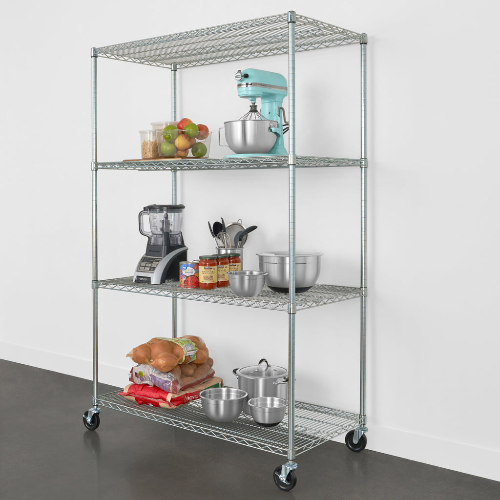 24" x 48" x 72" 4-Tier Wire Rack-Wire Shelving-Grease Monkey Garage