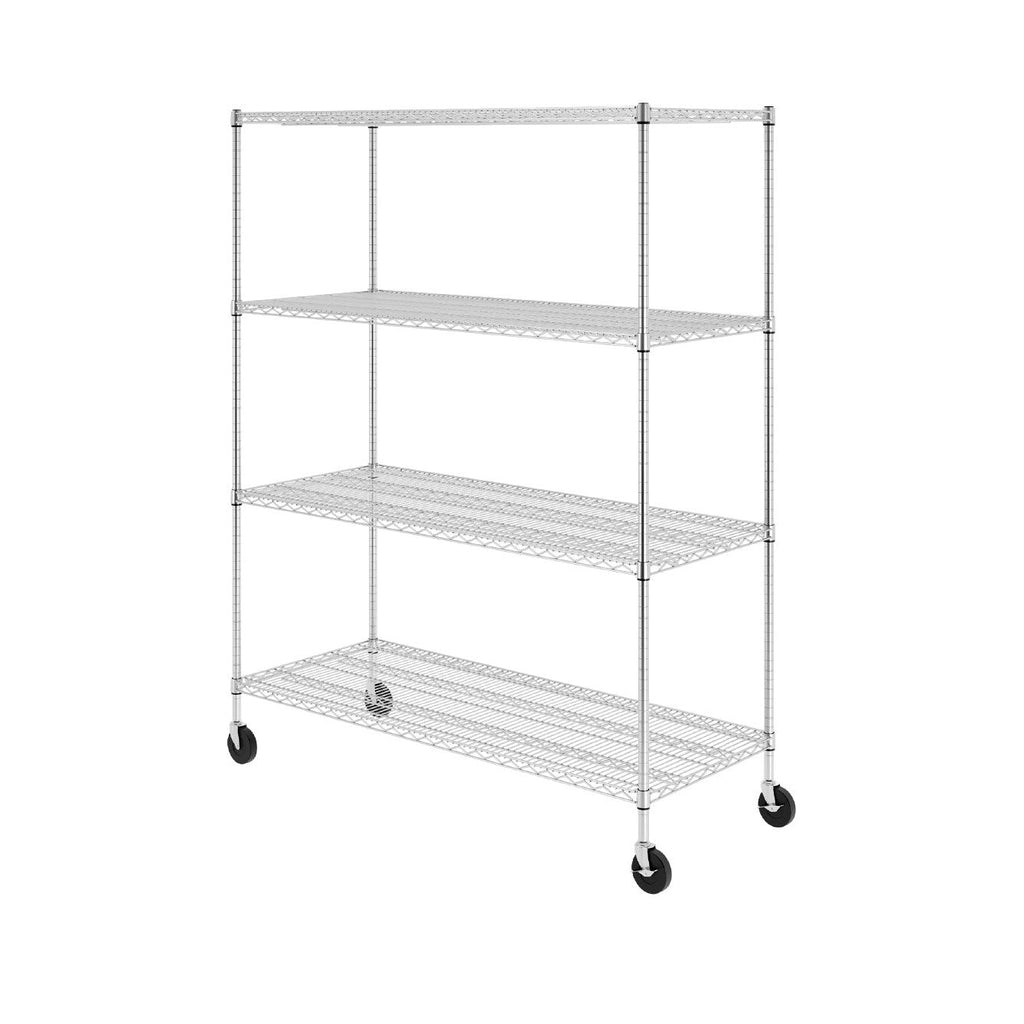 24" x 60" x 72" 4-Tier Wire Rack-Wire Shelving-Grease Monkey Garage