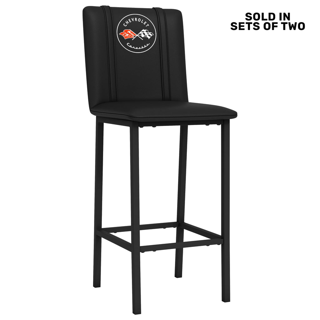 Bar Stool 500 with Corvette C1 Logo Set of 2-General Motors-Grease Monkey Garage