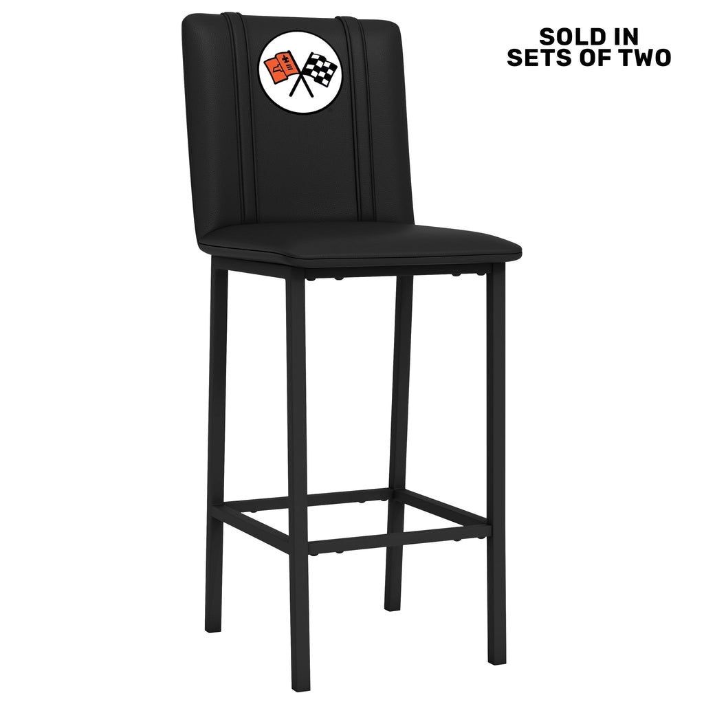 Bar Stool 500 with Corvette C2 Logo Set of 2-General Motors-Grease Monkey Garage