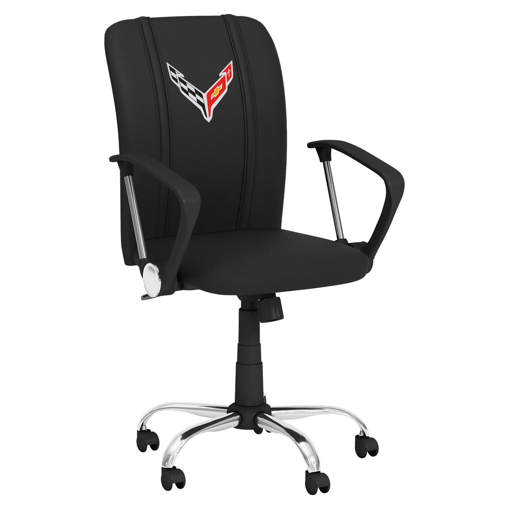 Curve Task Chair with Corvette Symbol Logo-General Motors-Grease Monkey Garage