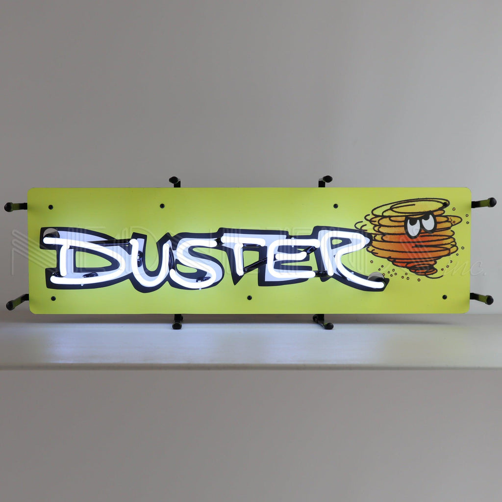 Duster by Plymouth Junior Neon Sign-Neon Signs-Grease Monkey Garage