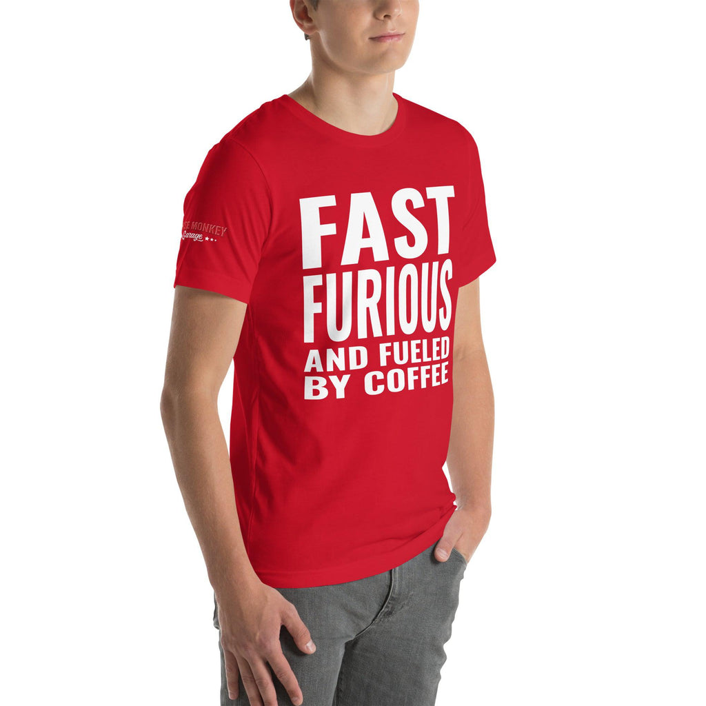 Fast Furious and Fueled by Coffee Unisex T-Shirt-Grease Monkey Garage