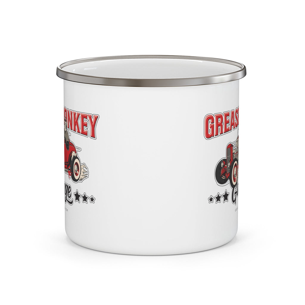 Grease Monkey Garage Enamel Camping Mug-Mug-Grease Monkey Garage