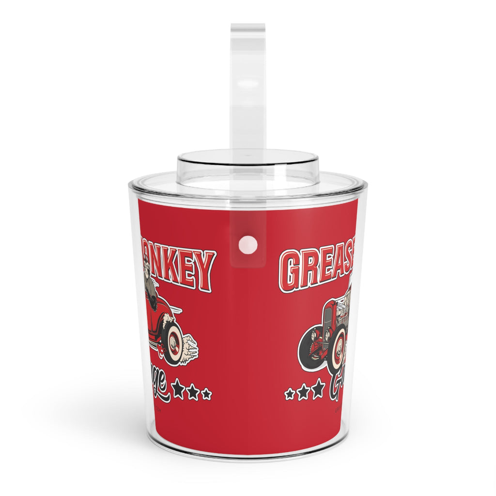 Grease Monkey Garage Ice Bucket with Tongs-Accessories-Grease Monkey Garage