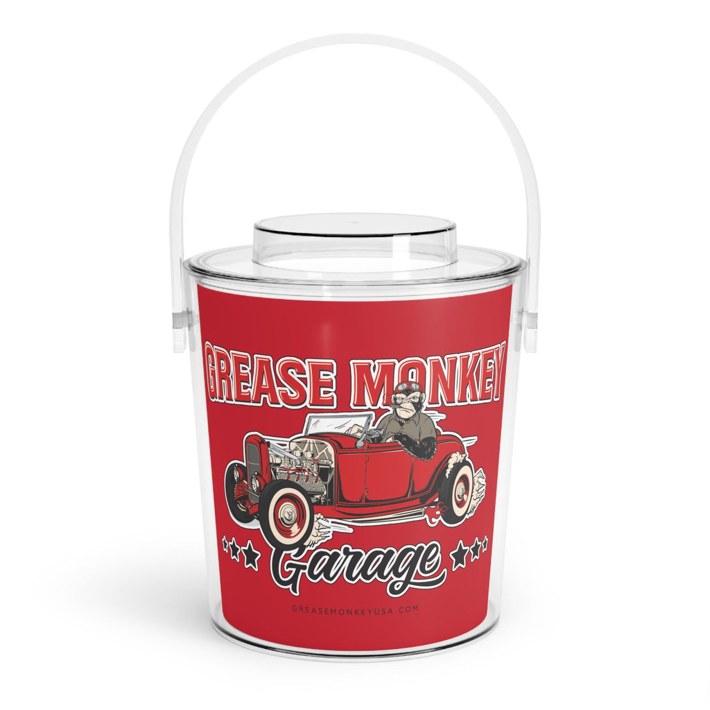 Grease Monkey Garage Ice Bucket with Tongs-Accessories-Grease Monkey Garage