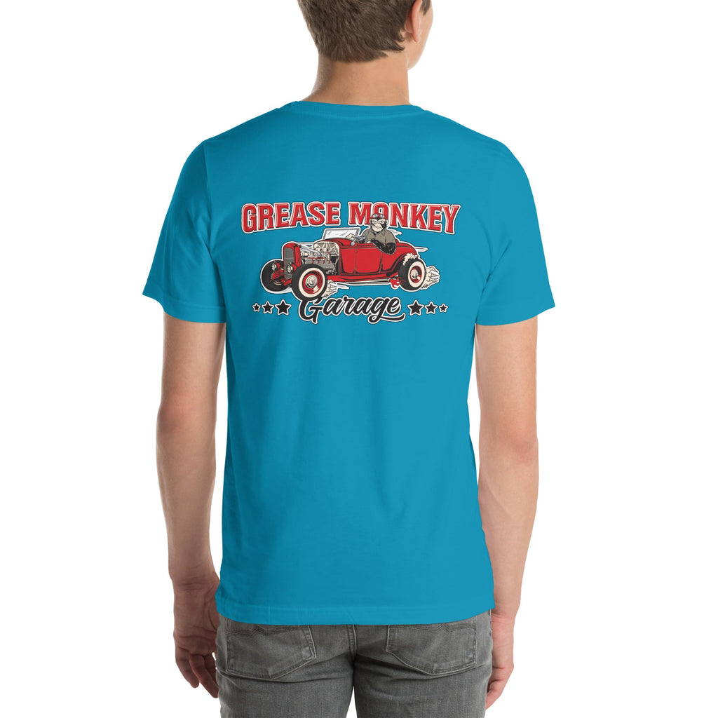 Grease Monkey Garage Le Mans Stripes Short-Sleeve Unisex T-Shirt-Grease Monkey Garage