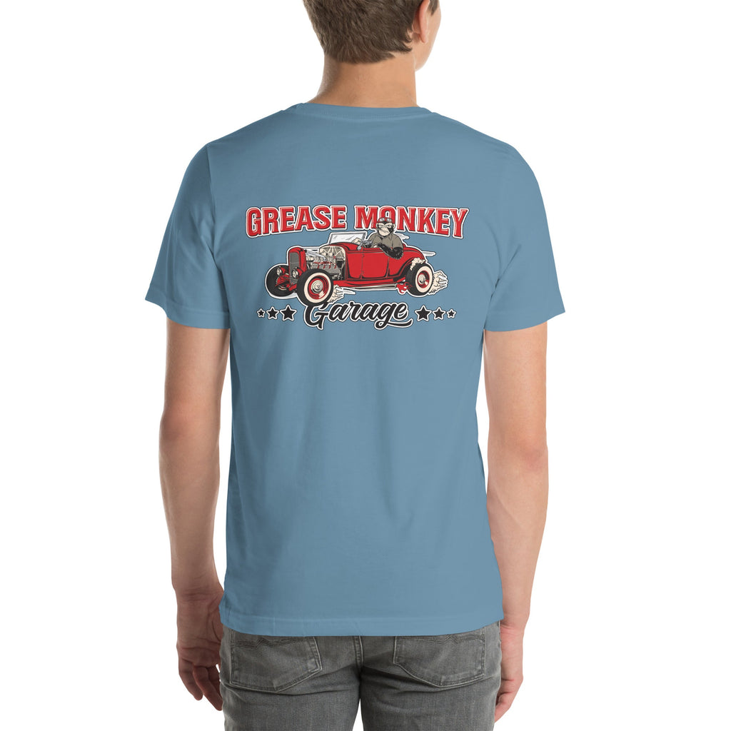 Grease Monkey Garage Le Mans Stripes Short-Sleeve Unisex T-Shirt-Grease Monkey Garage