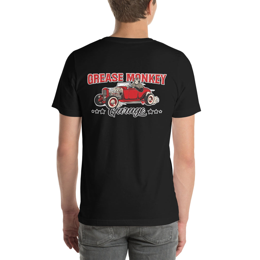 Grease Monkey Garage Le Mans Stripes Short-Sleeve Unisex T-Shirt-Grease Monkey Garage