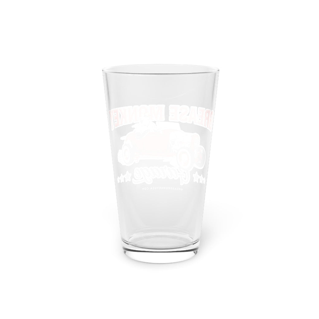 Grease Monkey Garage Shaker Pint Glass, 16oz-Mug-Grease Monkey Garage