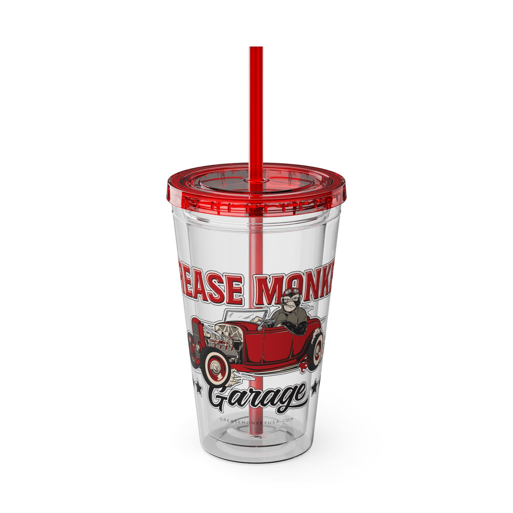 Grease Monkey Garage Sunsplash Tumbler with Straw-Mug-Grease Monkey Garage