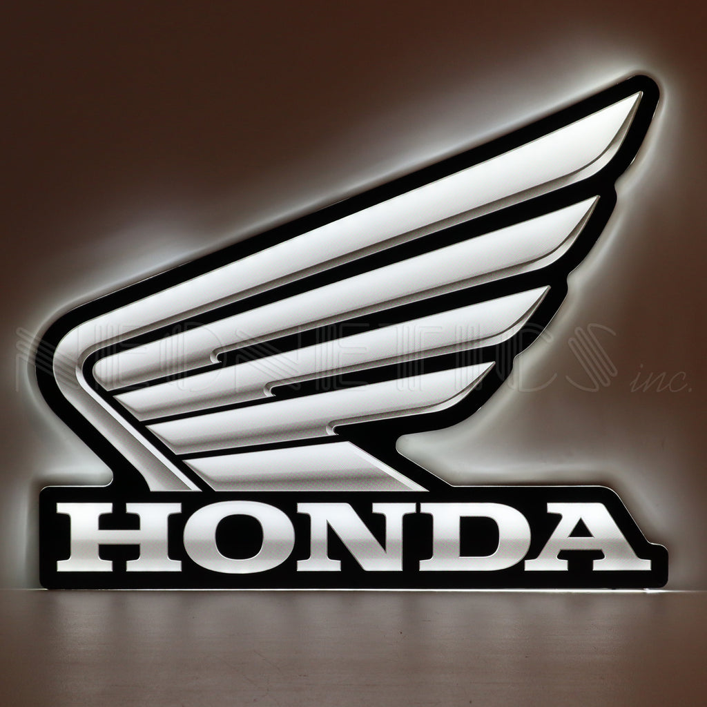 Honda Wing Slim LED Sign-Grease Monkey Garage