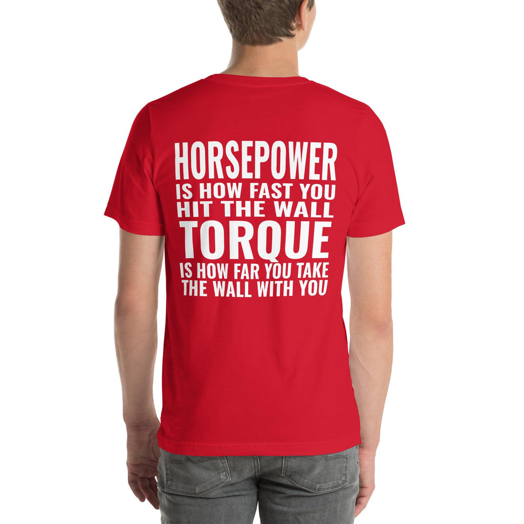 Horsepower and Torque Unisex T-Shirt-Grease Monkey Garage