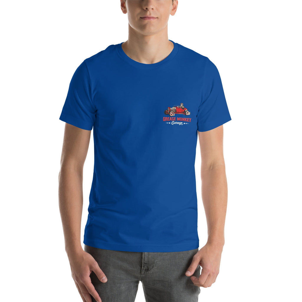 Horsepower and Torque Unisex T-Shirt-Grease Monkey Garage