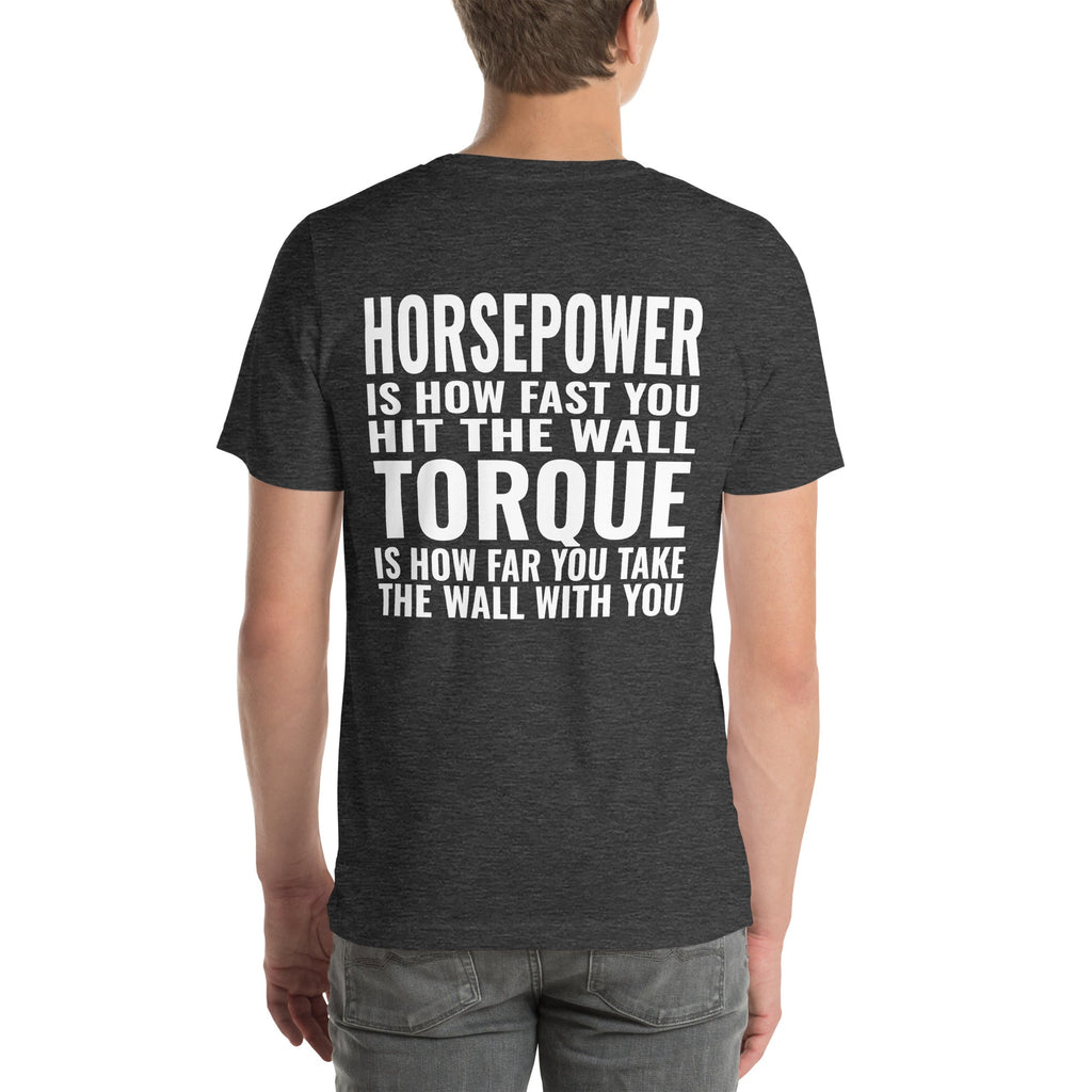 Horsepower and Torque Unisex T-Shirt-Grease Monkey Garage