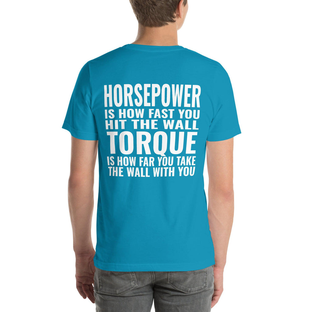 Horsepower and Torque Unisex T-Shirt-Grease Monkey Garage