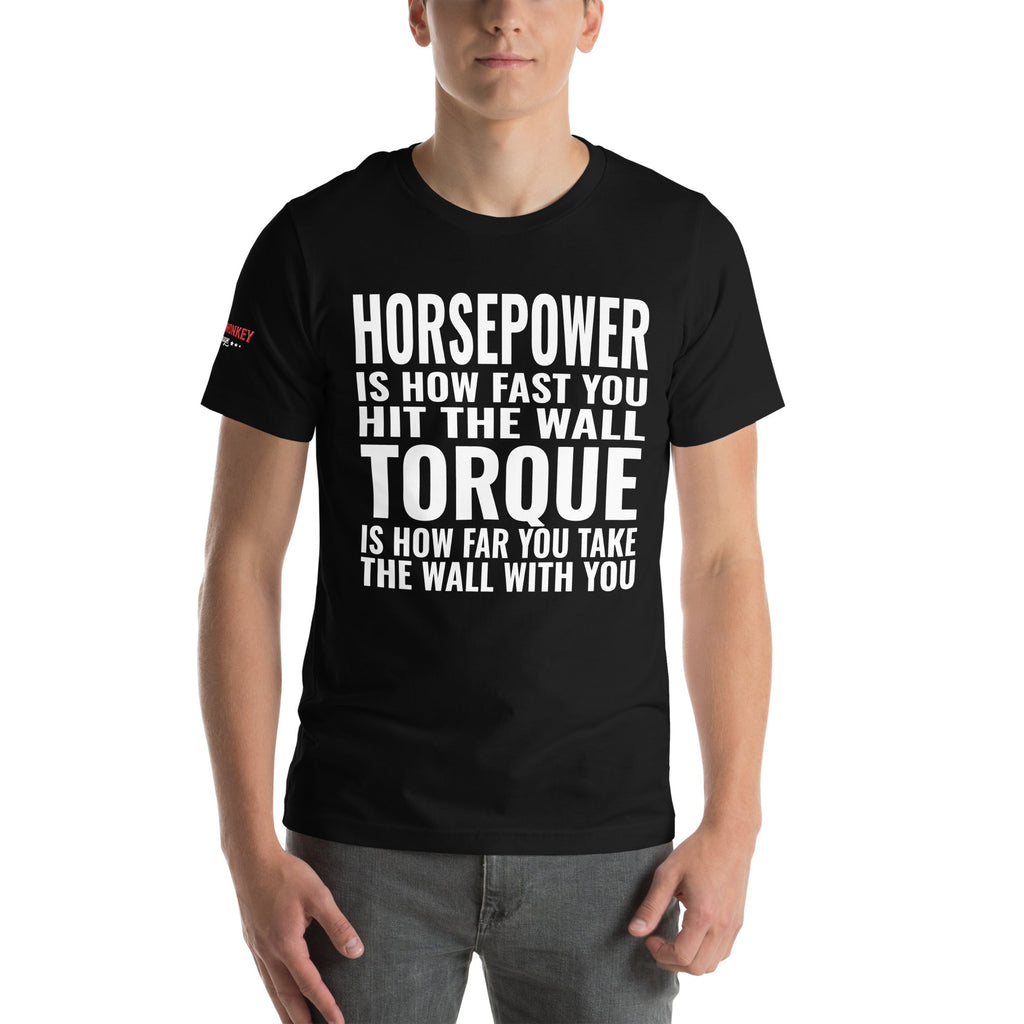 Horsepower and Torque Unisex T-Shirt-Grease Monkey Garage