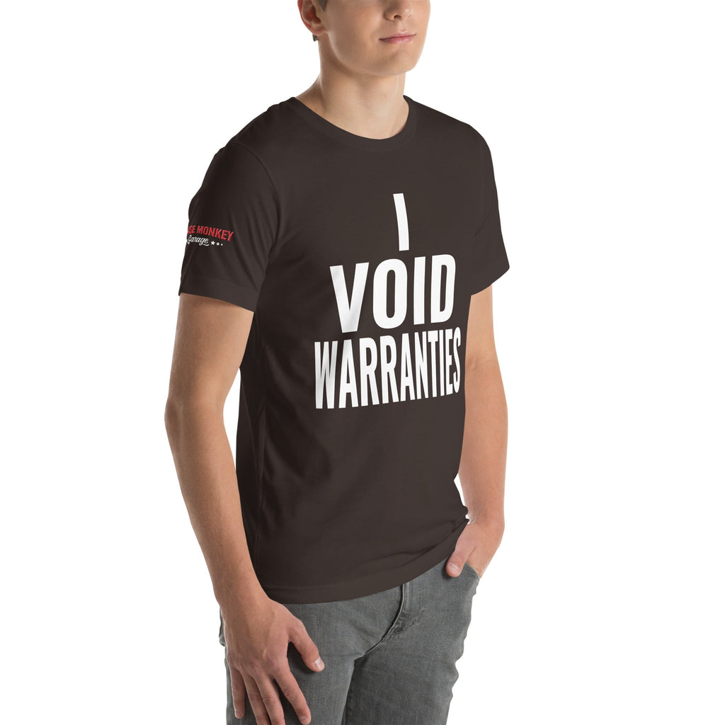 I Void Warranties Unisex T-Shirt-Grease Monkey Garage