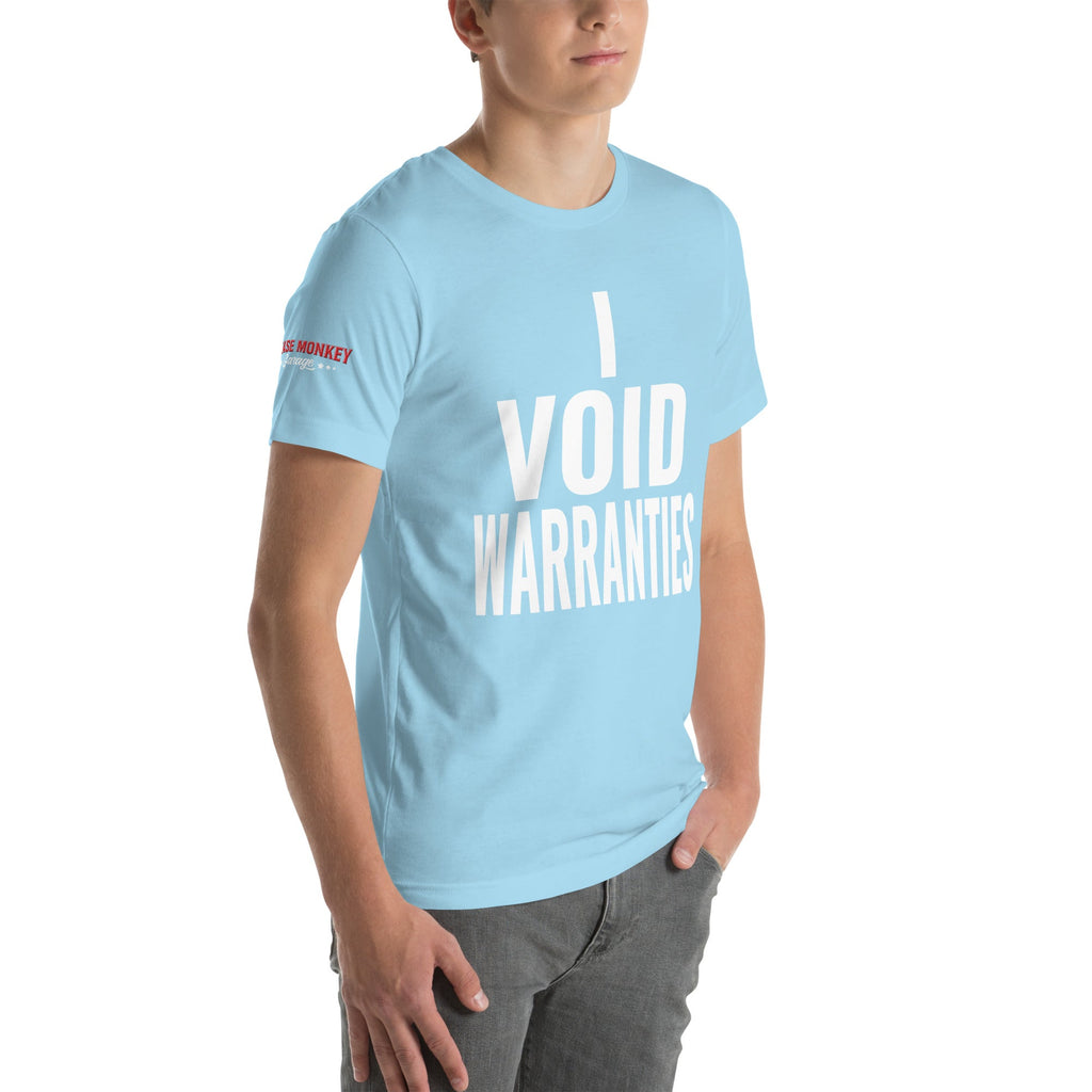 I Void Warranties Unisex T-Shirt-Grease Monkey Garage