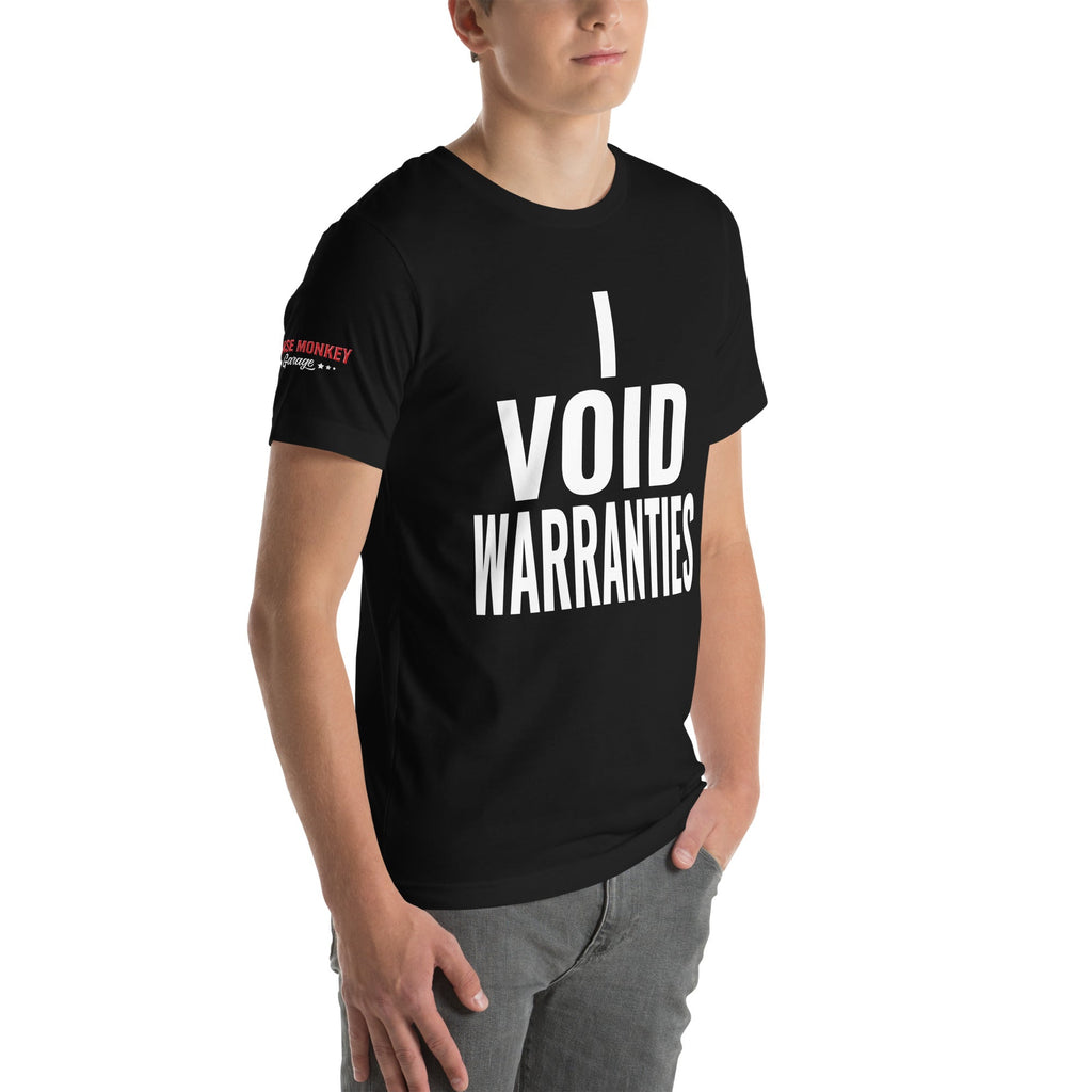 I Void Warranties Unisex T-Shirt-Grease Monkey Garage