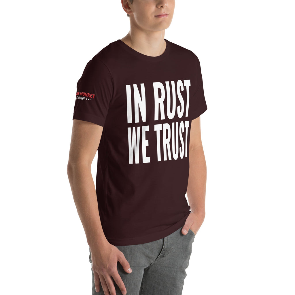 In Rust We Trust Unisex T-Shirt-Grease Monkey Garage