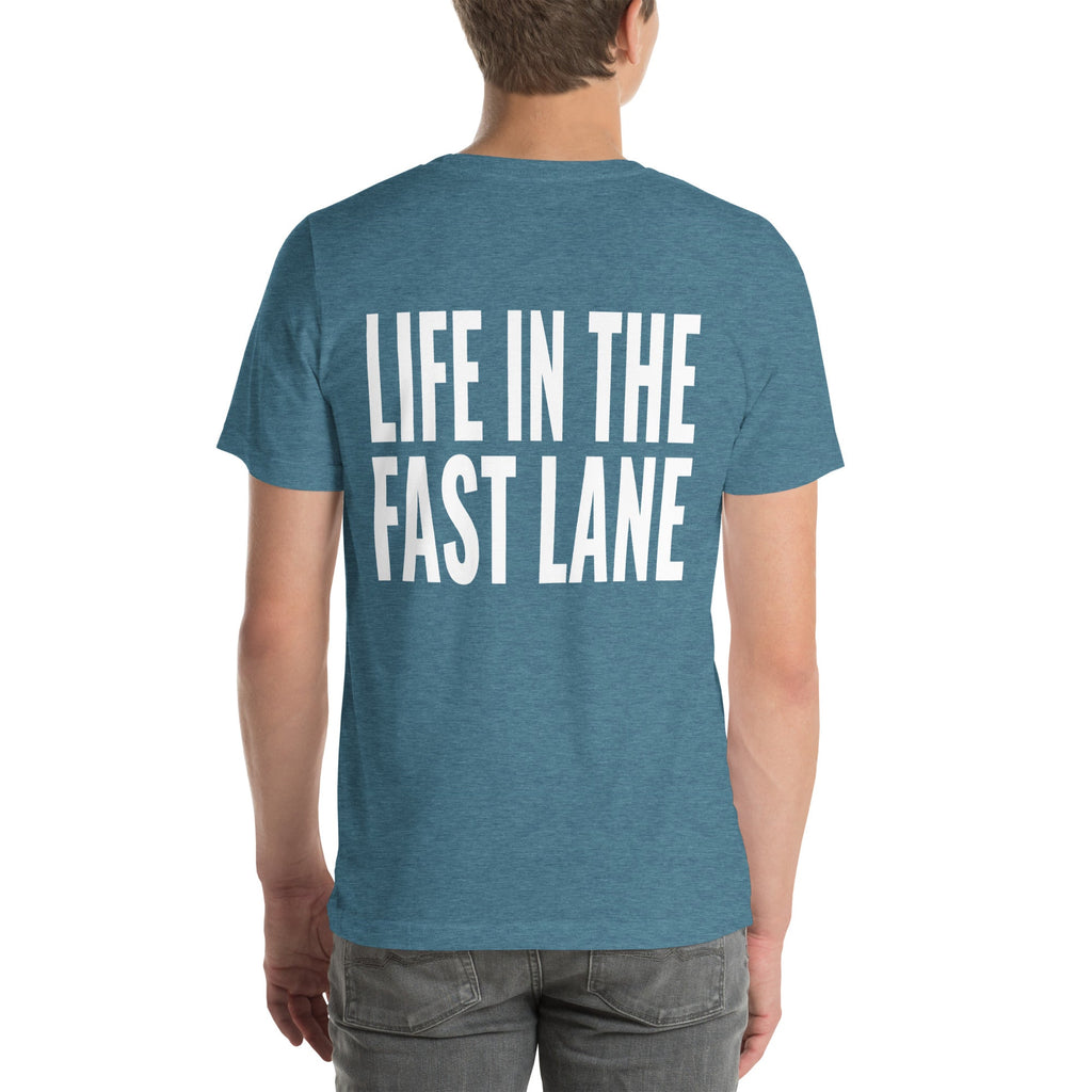 Life in the Fast Lane Unisex T-Shirt-Grease Monkey Garage