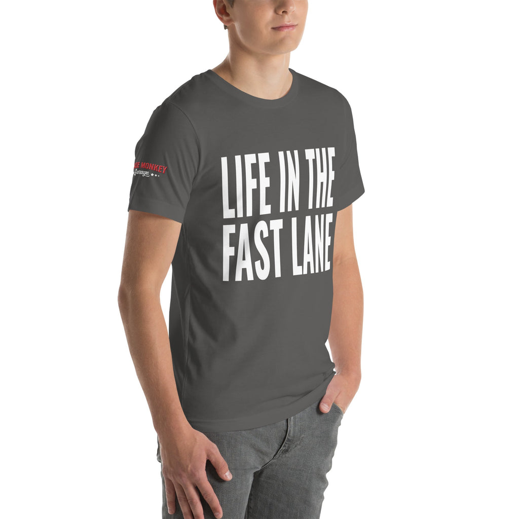 Life in the Fast Lane Unisex T-Shirt-Grease Monkey Garage