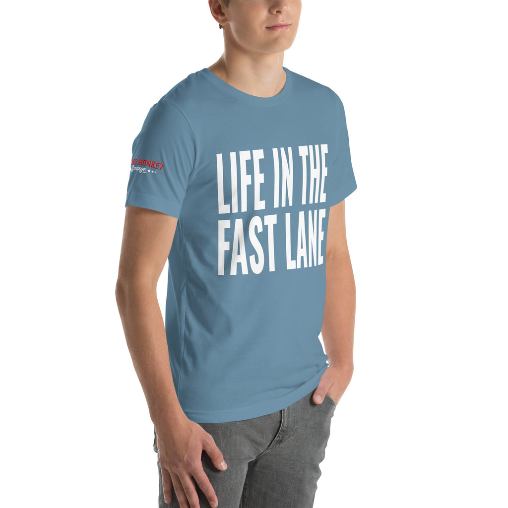 Life in the Fast Lane Unisex T-Shirt-Grease Monkey Garage