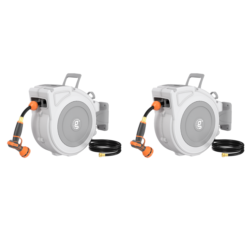 Retractable Garden Hose Reel-1/2 in-65ft-Retractable Garden Hose Reel-Grease Monkey Garage