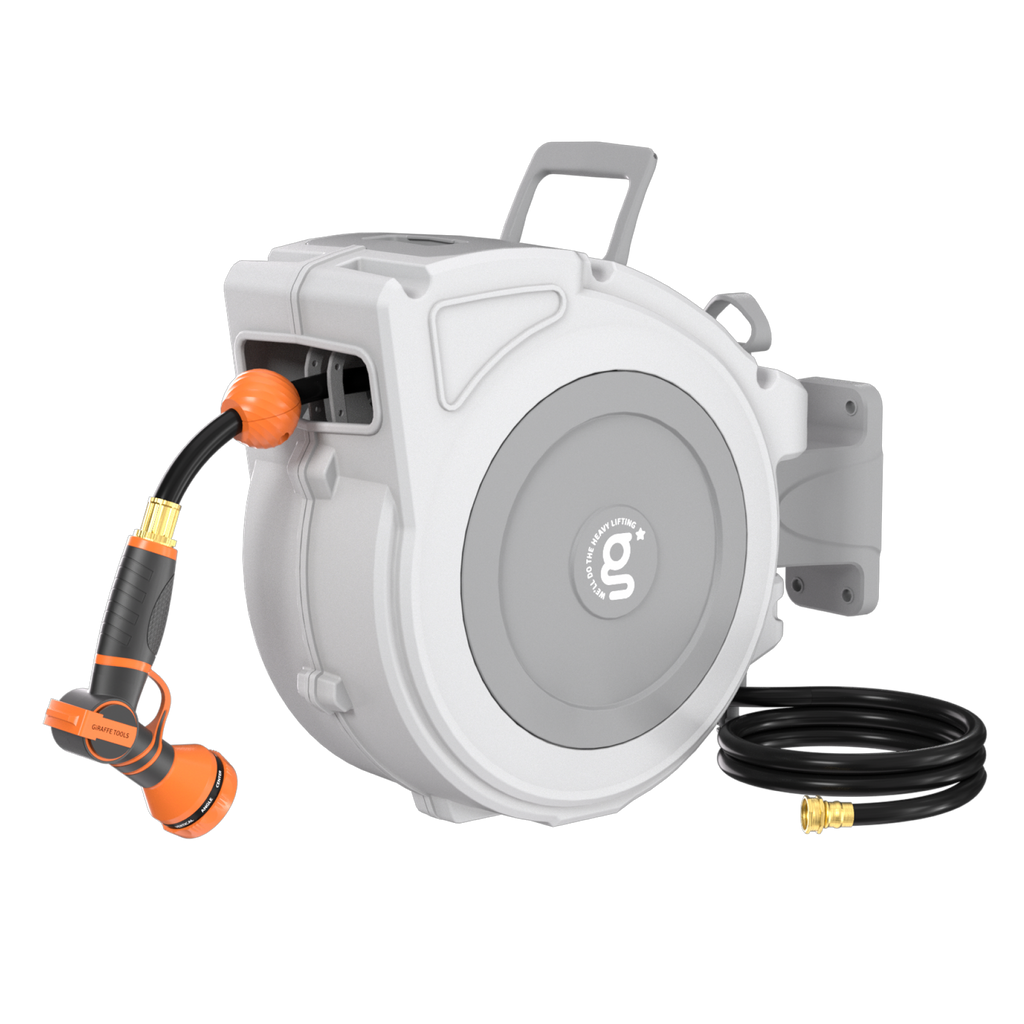 Retractable Garden Hose Reel-1/2 in-65ft-Retractable Garden Hose Reel-Grease Monkey Garage