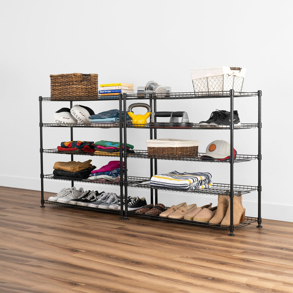 Shoe Rack (10-Tier)-Wire Shelving-Grease Monkey Garage