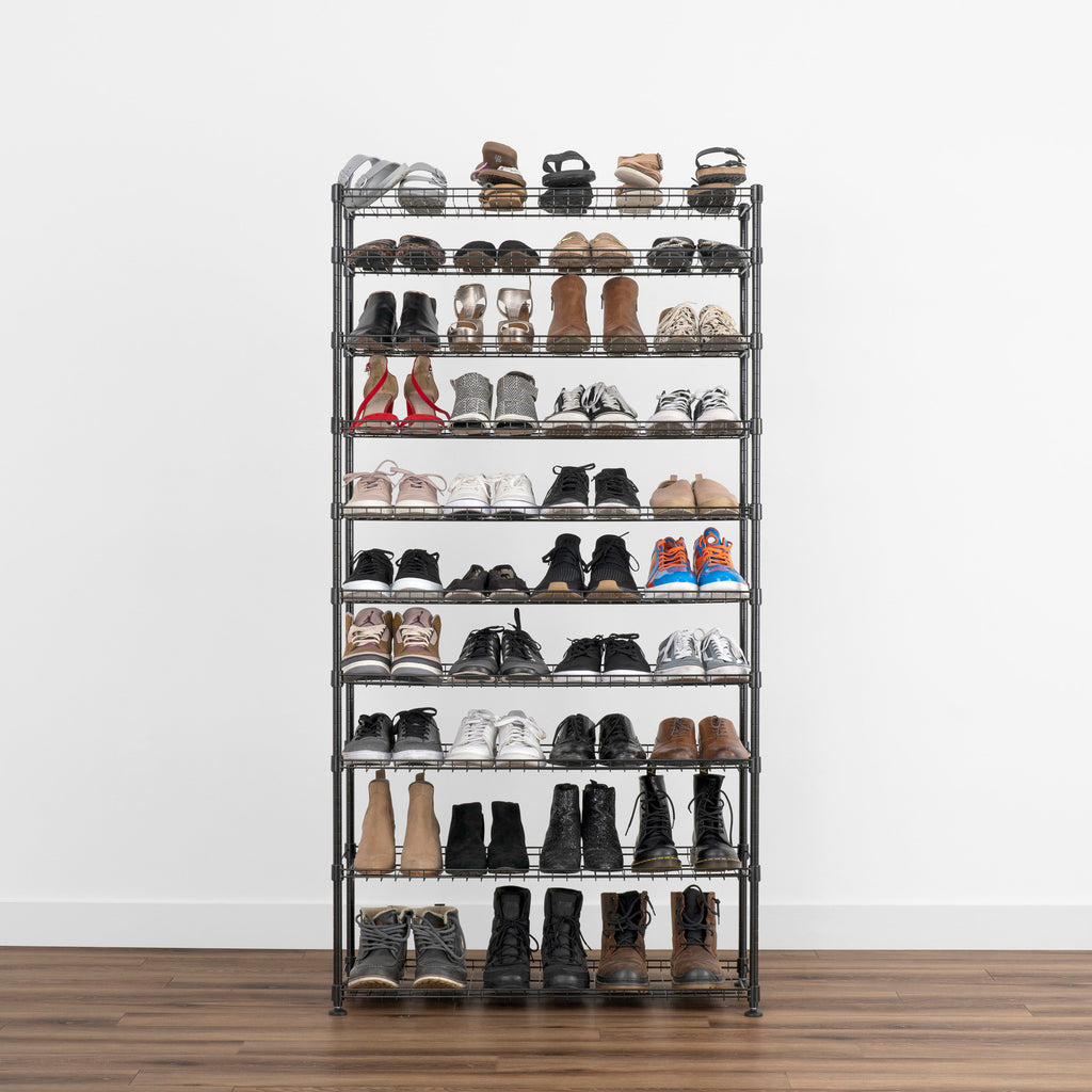 Shoe Rack (10-Tier)-Wire Shelving-Grease Monkey Garage