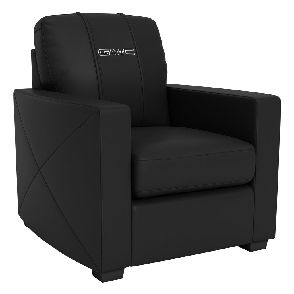 Silver Club Chair with GMC Alternate Logo-General Motors-Grease Monkey Garage