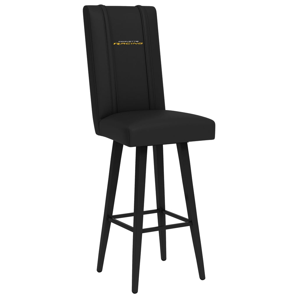 Swivel Bar Stool 2000 with Corvette Racing Logo-General Motors-Grease Monkey Garage