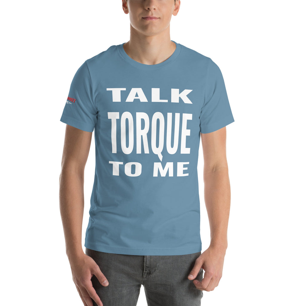 Talk Torque to Me Unisex t-shirt-Grease Monkey Garage