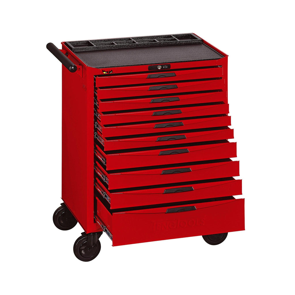 Teng Tools 10 Drawer Heavy Duty Roller Cabinet Tool Chest / Wagon - TCW810N-Tool Storage-Grease Monkey Garage