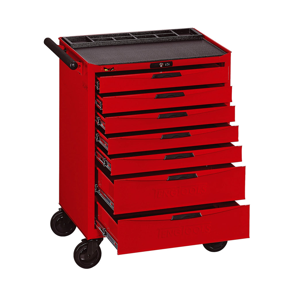 Teng Tools 7 Drawer Heavy Duty Roller Cabinet Tool Chest / Wagon - TCW807N-Tool Storage-Grease Monkey Garage