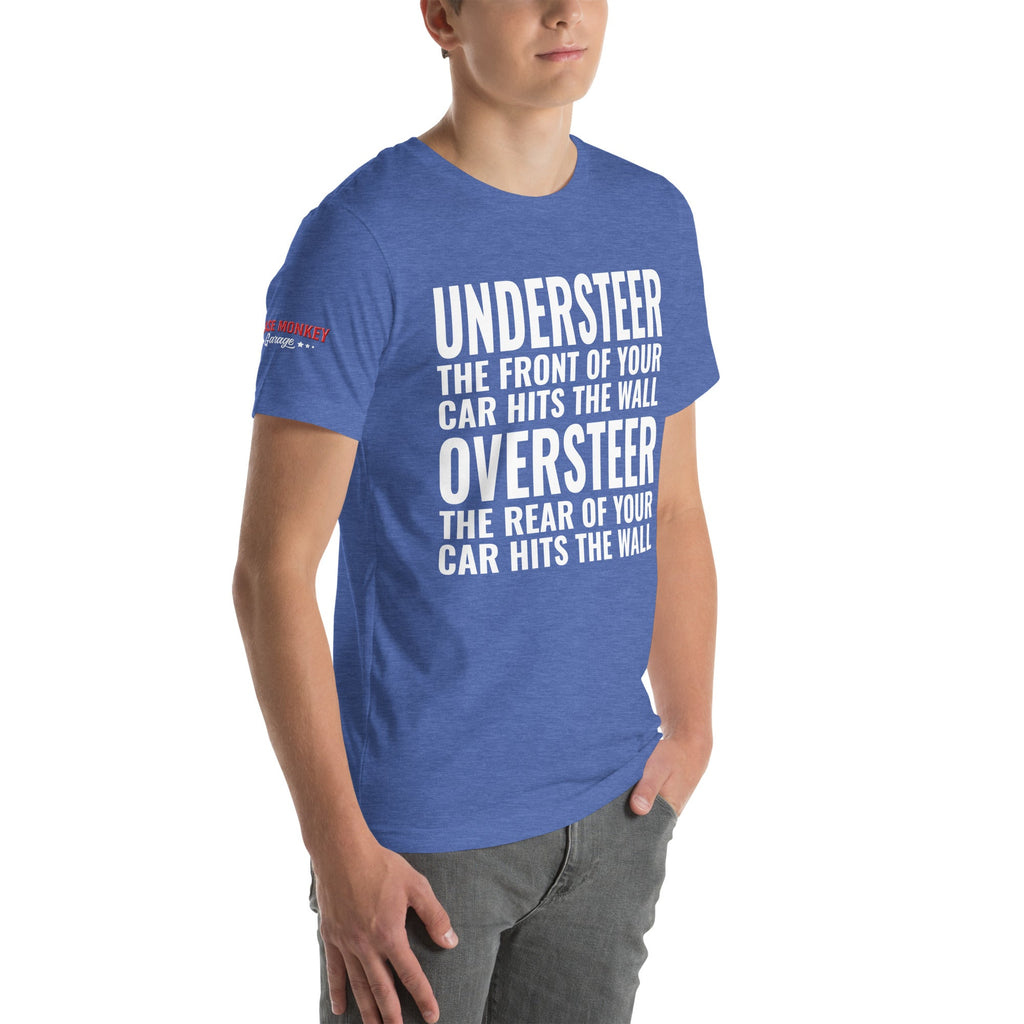 Understeer and Oversteer Unisex T-Shirt-Grease Monkey Garage