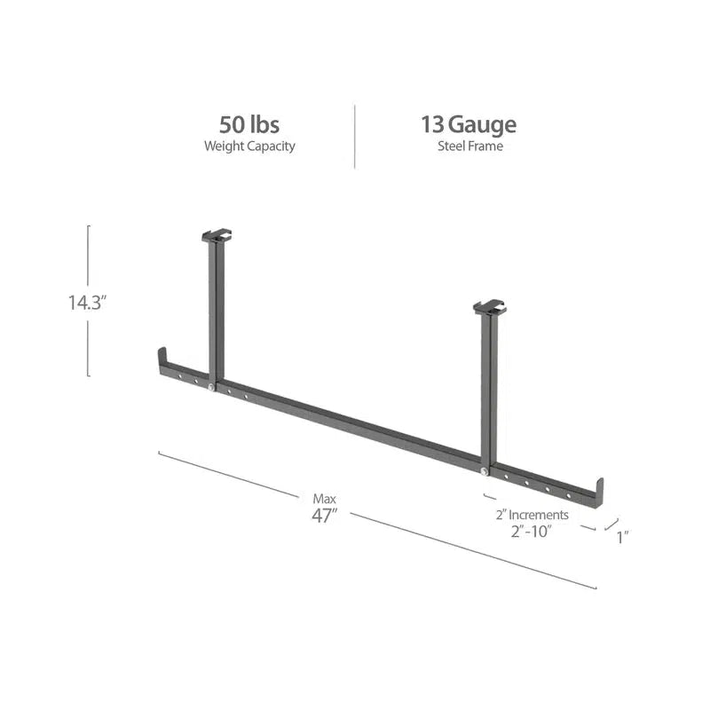 VersaRac & PWMS Hanging Bar Assemblies Grey (2 Pack)-Grease Monkey Garage