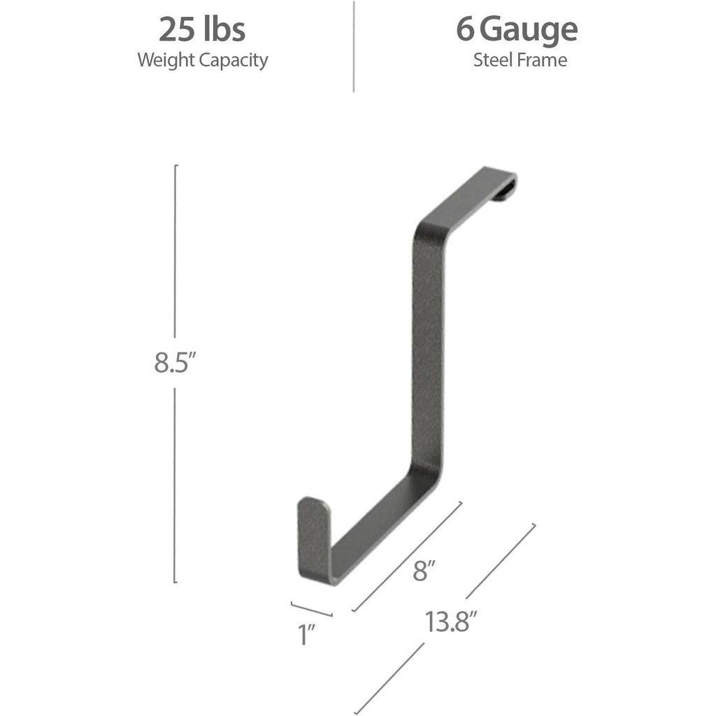 VersaRac & PWMS Multi-Pack Hanging Hooks Grey (2x 4in and 2x 8in S-hooks)-Grease Monkey Garage