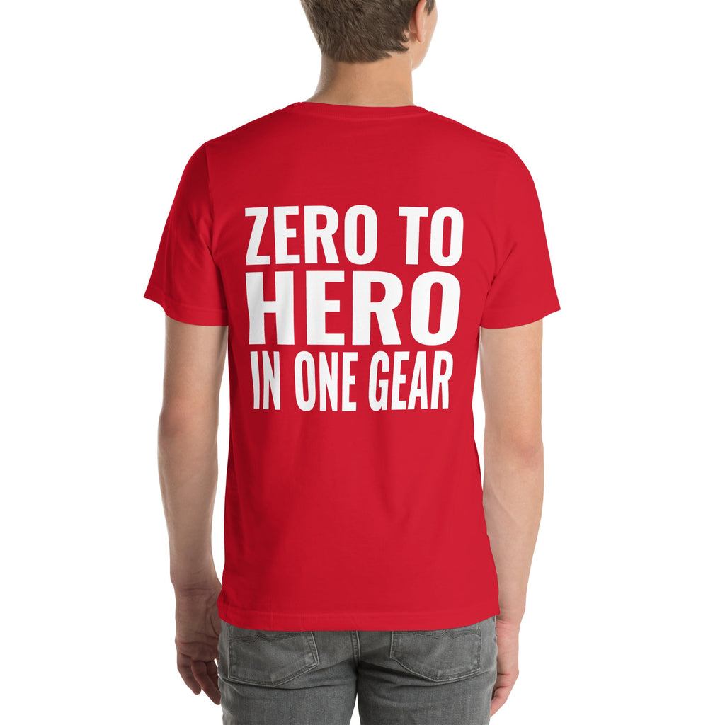 Zero to Hero in One Gear Unisex T-Shirt-Grease Monkey Garage