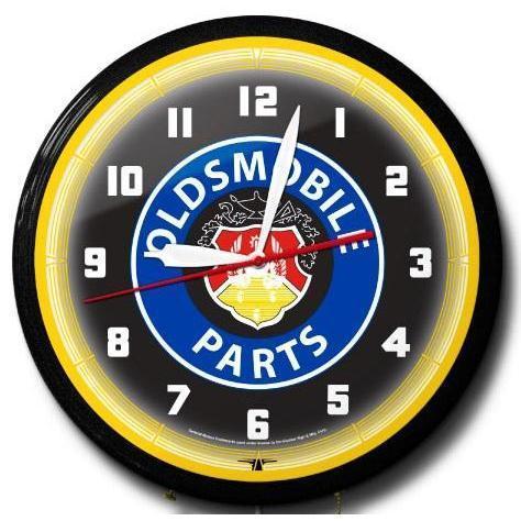 20" Oldsmobile Parts Premium Neon Clock-Neon Clock-Grease Monkey Garage