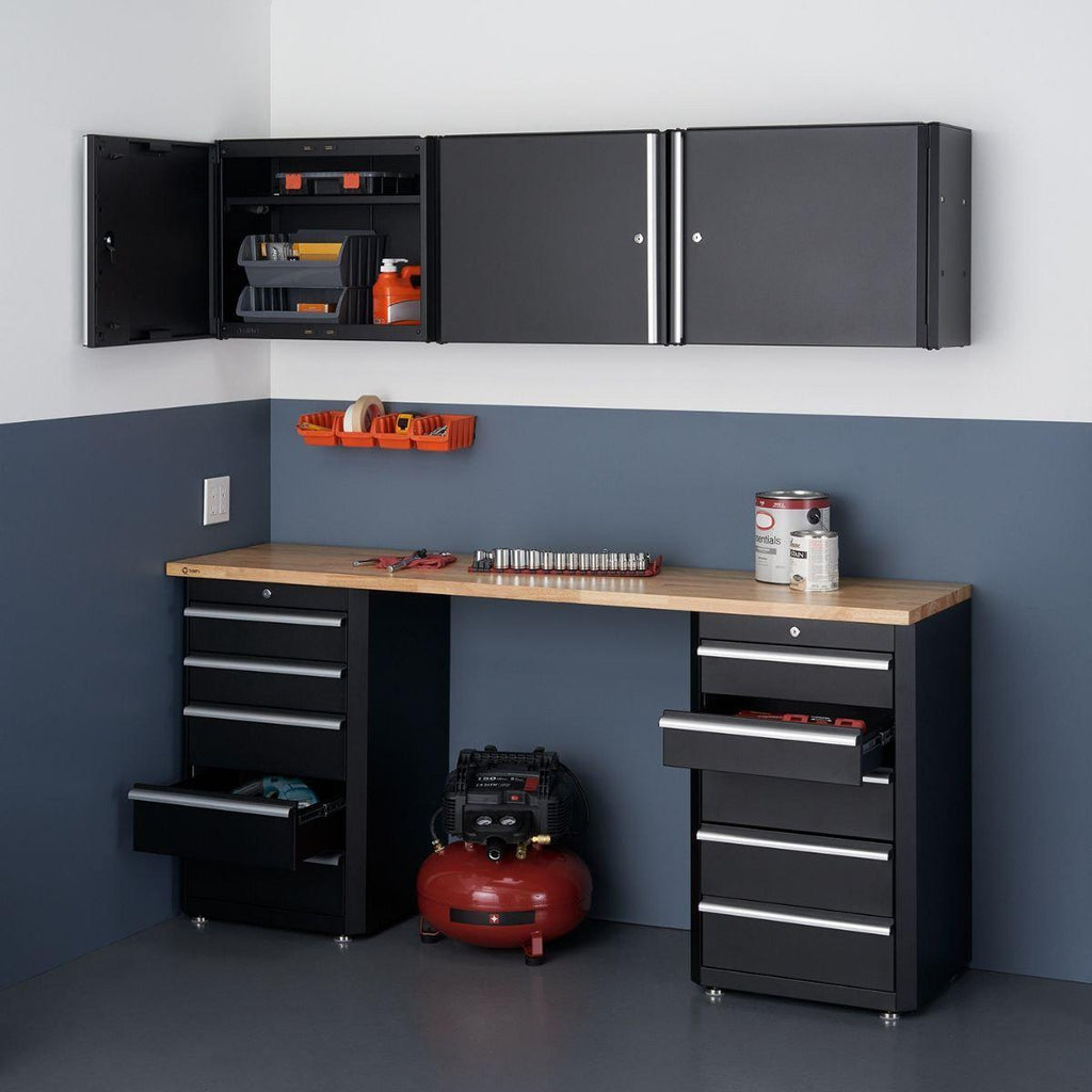 6-Piece | Garage Drawer Set | Black-Grease Monkey Garage