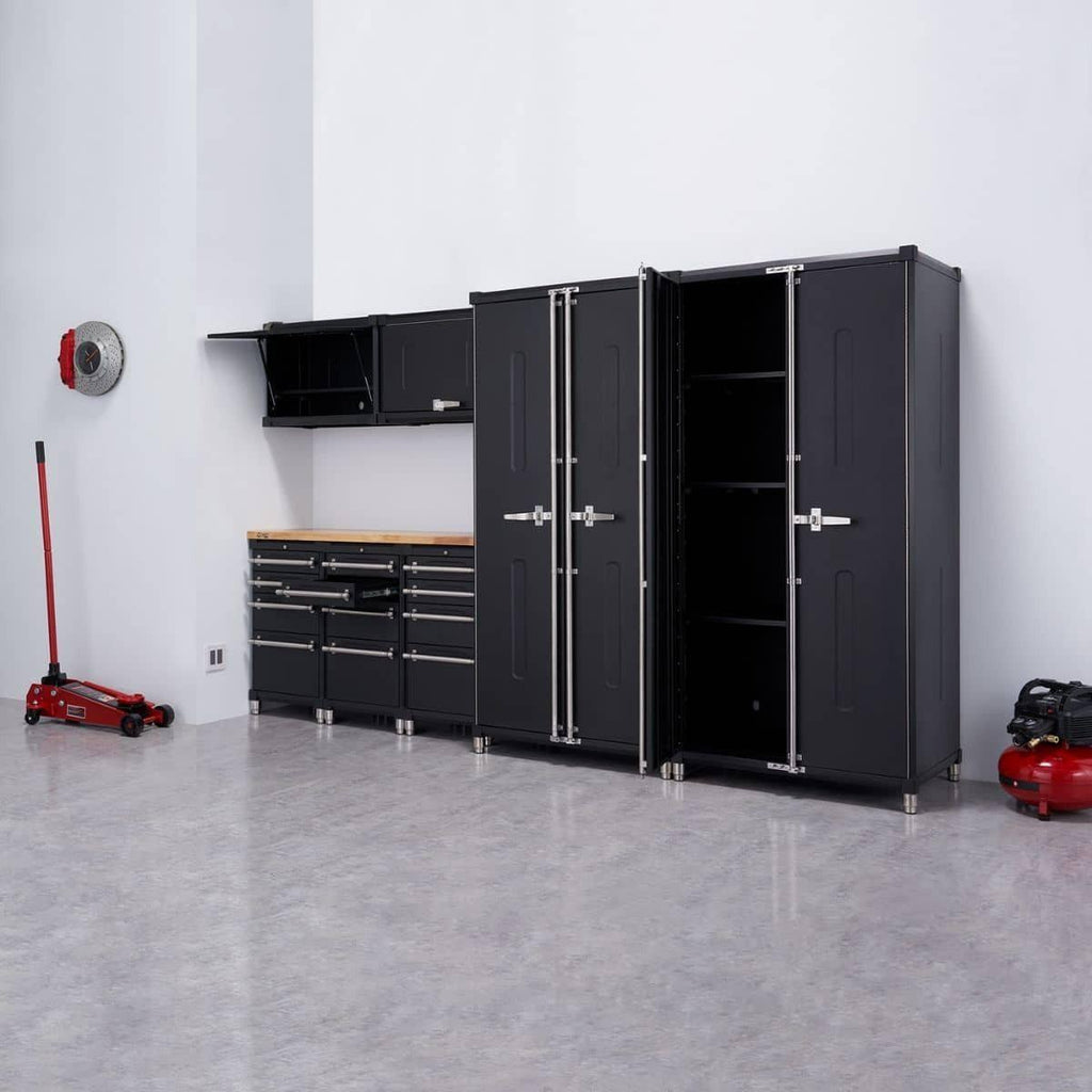 8-Piece | Professional Garage Cabinet Drawer Set | Black-Grease Monkey Garage