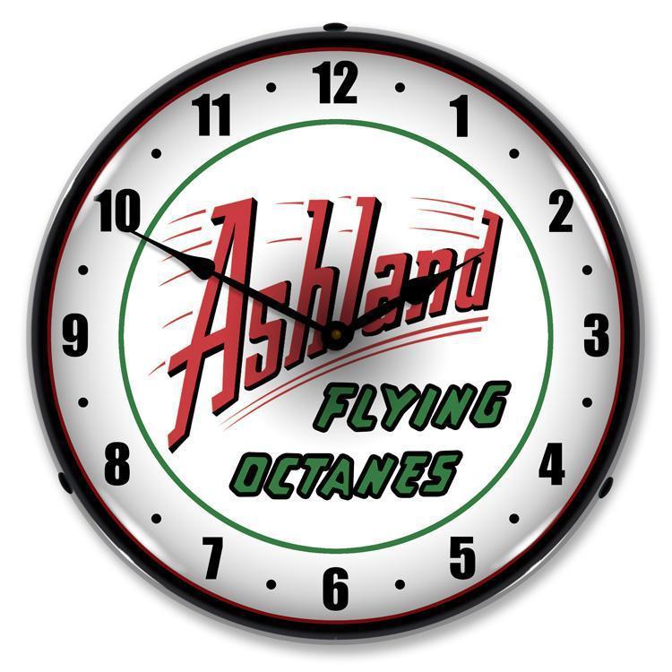 Ashland Gas Backlit LED Clock-LED Clocks-Grease Monkey Garage