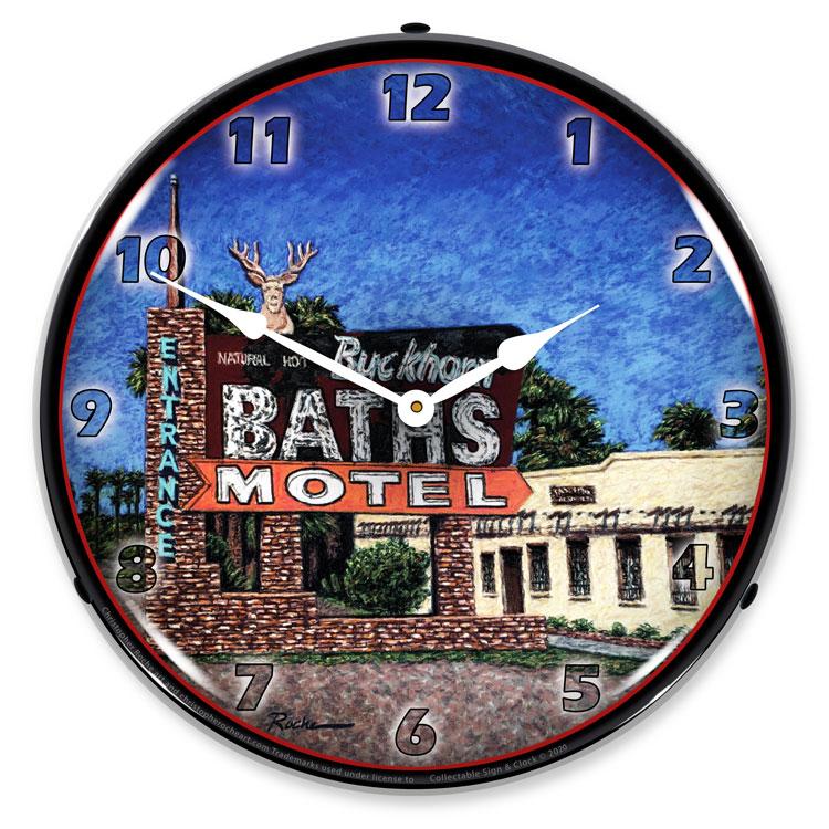 Buckhorn Bath LED Clock-LED Clocks-Grease Monkey Garage