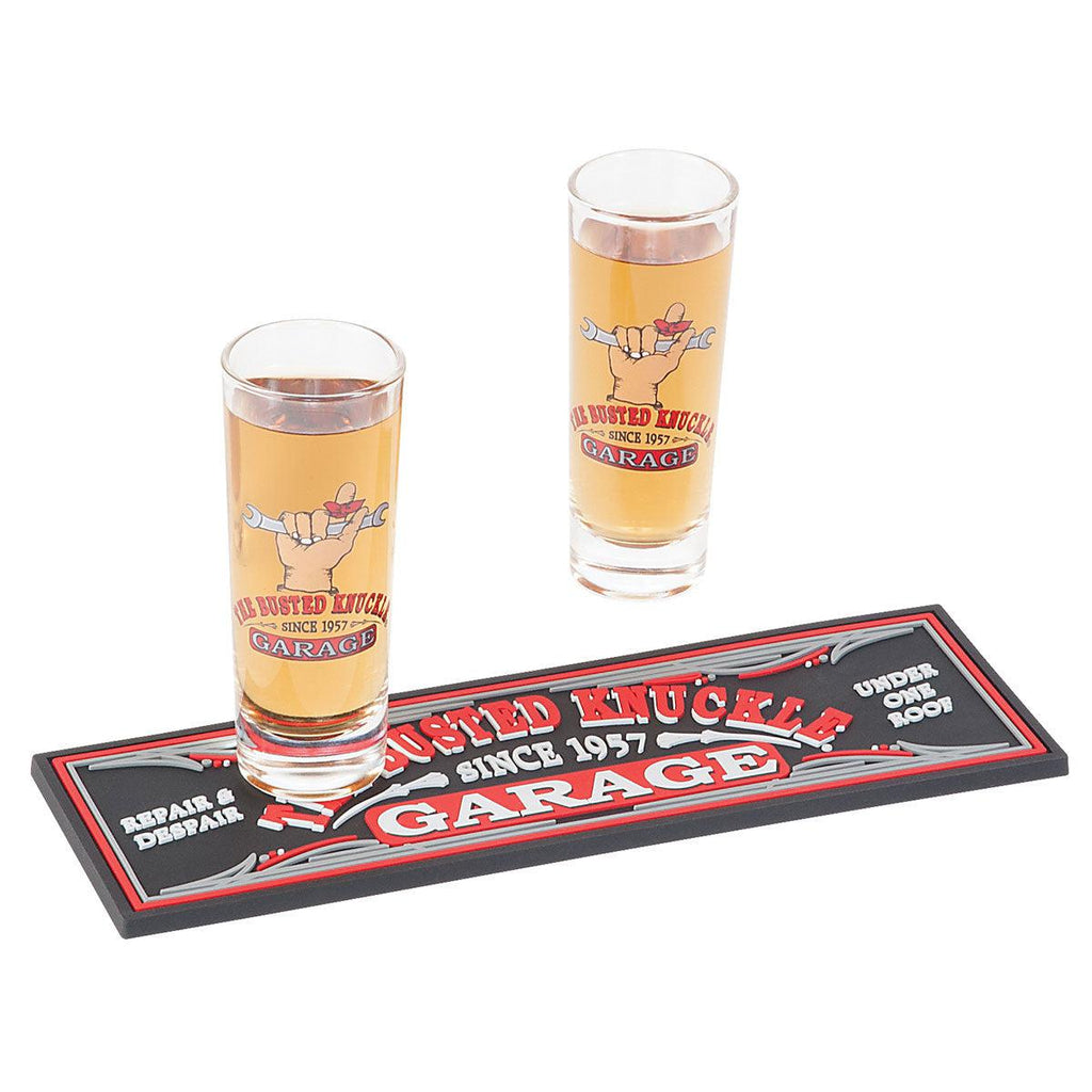 Busted Knuckle Garage Shot Glass Gift Set-Grease Monkey Garage