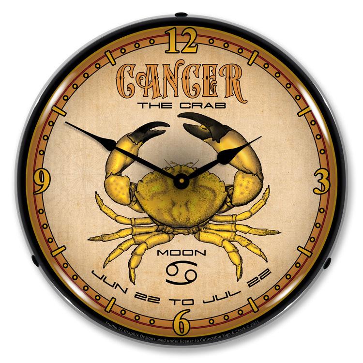 Cancer LED Clock-LED Clocks-Grease Monkey Garage