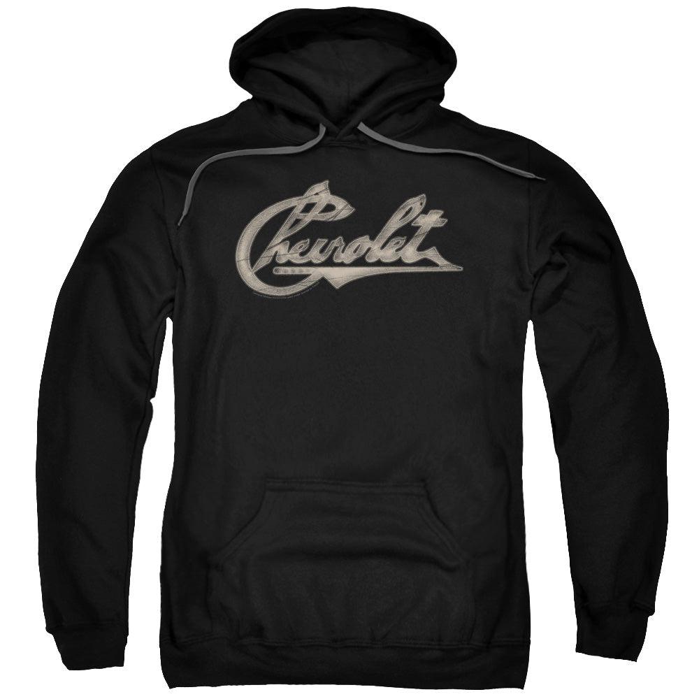 Chevrolet Script Pullover Hoodie-Grease Monkey Garage